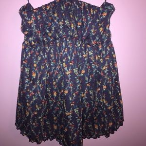 Strapless flowy Free People top